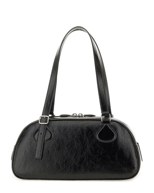 Courreges Black Shoulder Bag "Friday" Medium