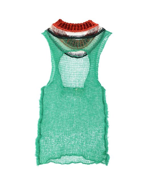 Marni Green Back Cut-out Top