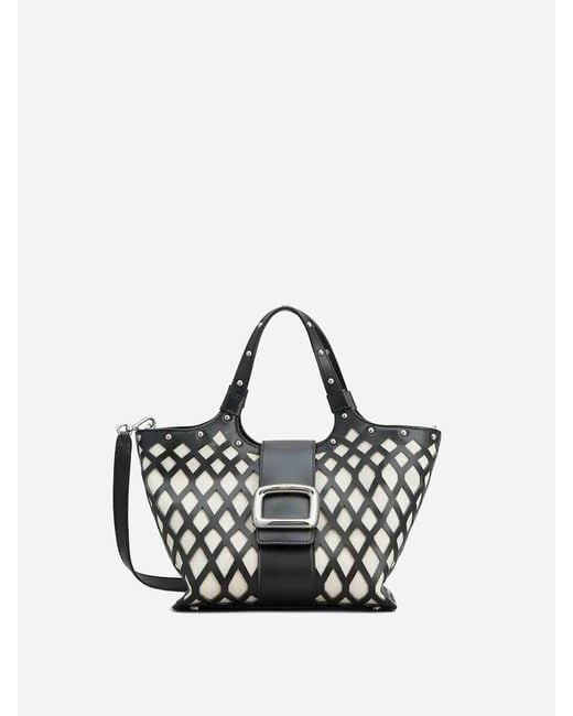 Roger Vivier Black Viv' Choc Tote Bag