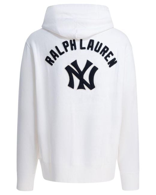 Polo Ralph Lauren White "Yankees" Hoodie for men