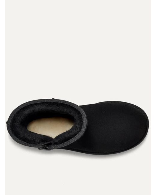 Ugg Black Classic Short Bailey Zip Shoes
