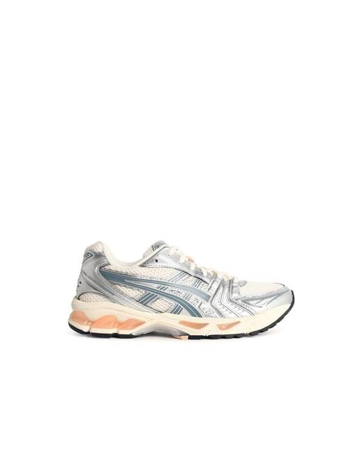 Asics White 'Kayano' Fabric Blend Sneakers
