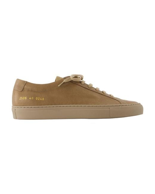 Common Projects Brown Achilles Premium Sneakers for men