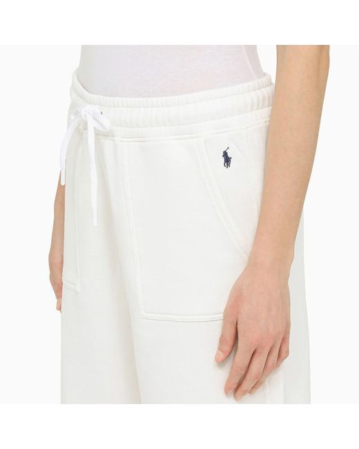 Polo Ralph Lauren White Jogging Trousers