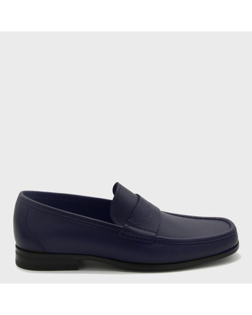 Blue ferragamo loafers best sale