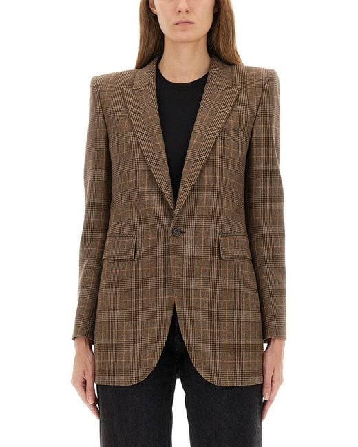 Saint Laurent Brown Dpp - Wool And Cashmere Jacket