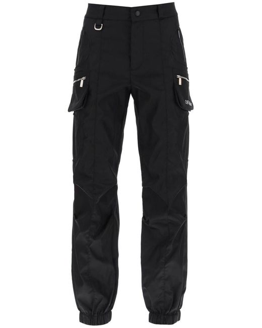 Off-White c/o Virgil Abloh Multipocket Cargo Pants in Black