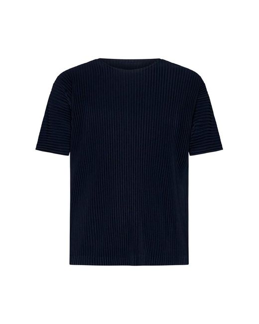 Homme Plissé Issey Miyake Blue Homme Plisse Issey Miyake T-Shirts And Polos for men