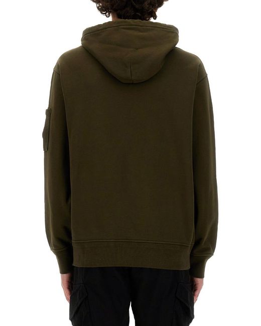 C P Company Green Hoodie for men