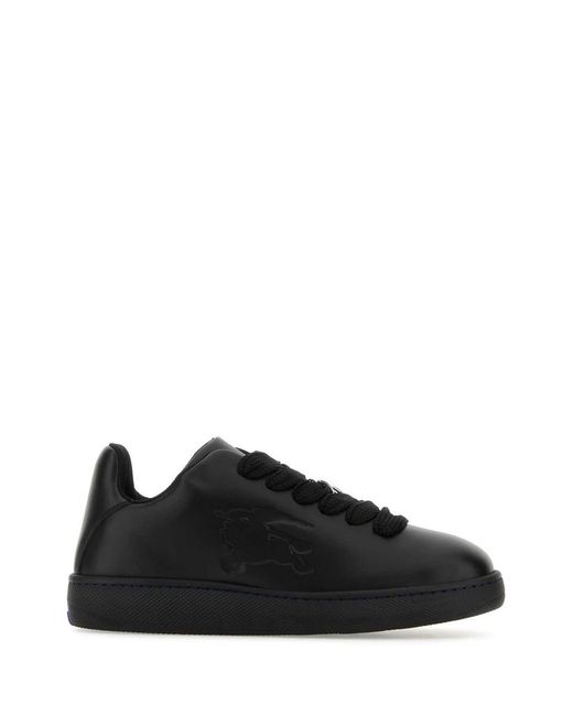 Burberry Black Box Leather Sneakers for men