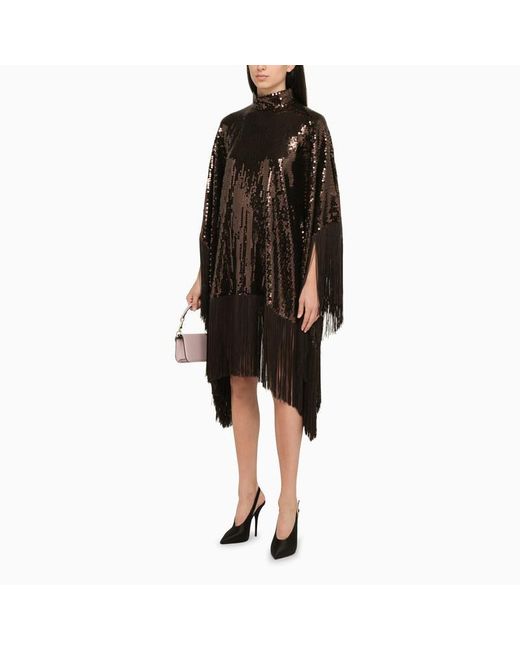 ‎Taller Marmo Black Chocolate Sequin Dress