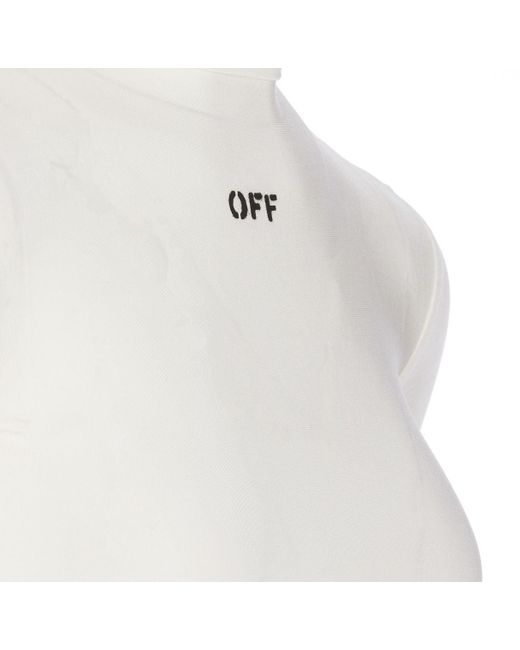 Off-White c/o Virgil Abloh White Off- High Neck T-Shirt
