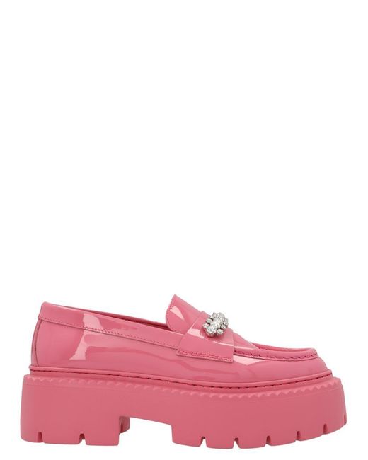 Jimmy Choo 'brodyer' Loafers in Pink | Lyst