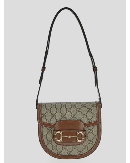 Gucci Gray Horsebit 1955 Mini Rounded Bag