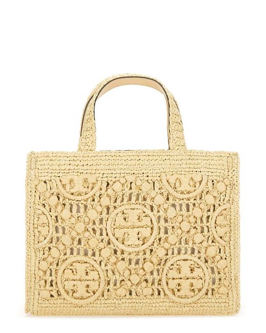 Tory Burch Metallic T Monogram Tote Bag