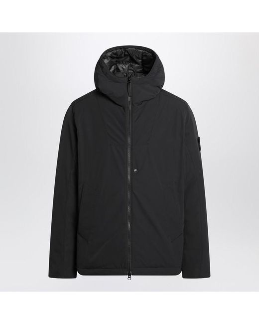Stone Island Black Padded Zip-Up Jacket for men