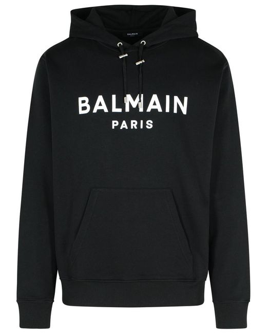 Balmain Men's Black Cotton Sweatshirt