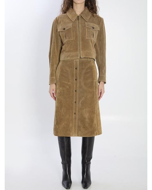 Arma Natural Helen Suede Jacket