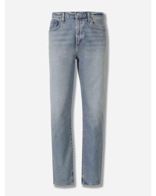 Agolde Blue Curtis Straight Jeans for men
