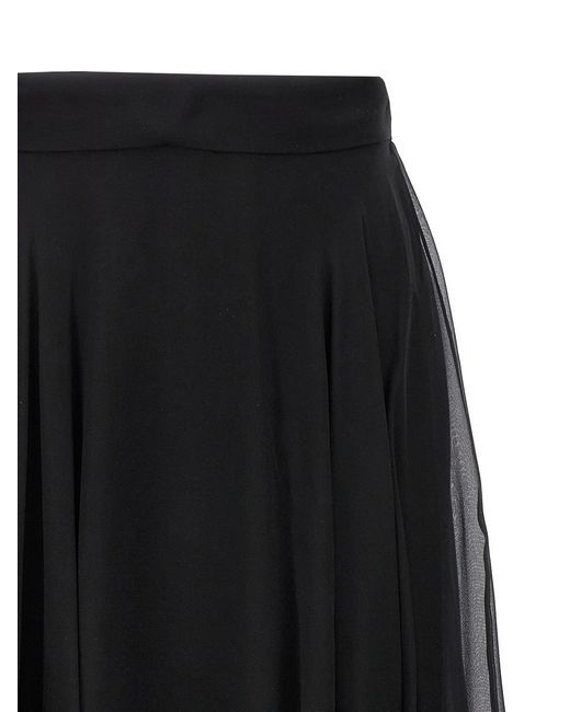 Dolce & Gabbana Black Chiffon Skirt