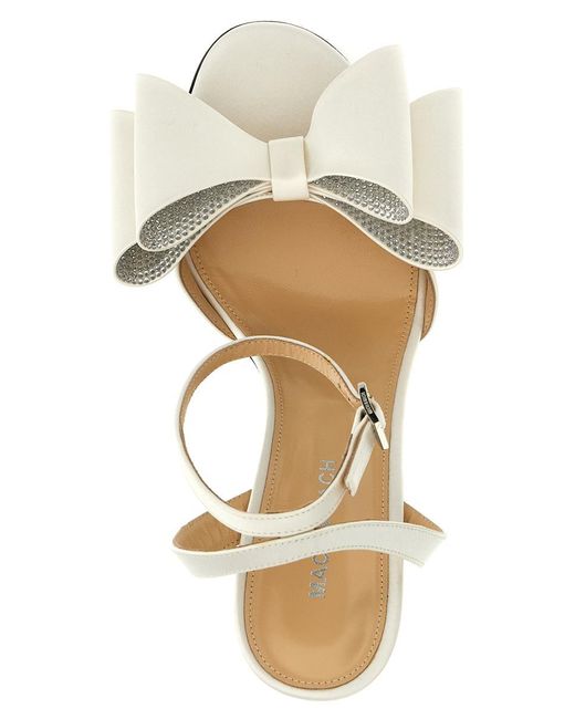 Mach & Mach White Le Cadeau Sandals