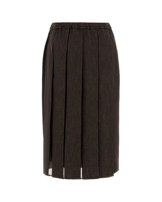 Brunello Cucinelli Black Skirts