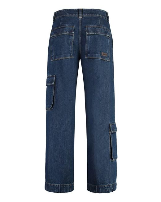 Gucci Blue Cargo Jeans for men