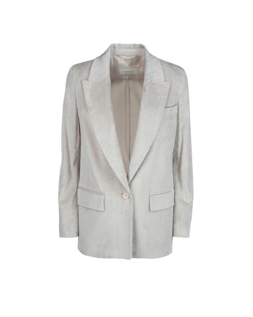 Peserico Gray Jackets & Vests