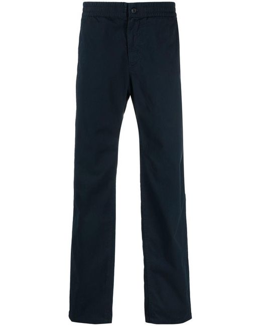 A.P.C. Blue Straight-leg High-waisted Trousers for men