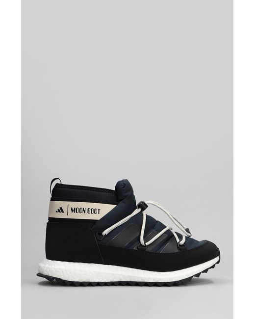 Adidas X Moon Boot Black Moonboost Low Low Heels Ankle Boots