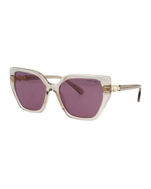 Swarovski Purple Sunglasses