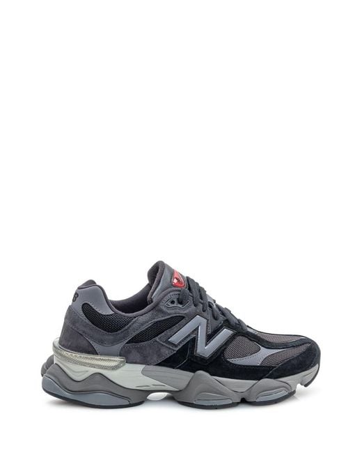 New Balance White 9060 Mesh And Suede Sneakers for men