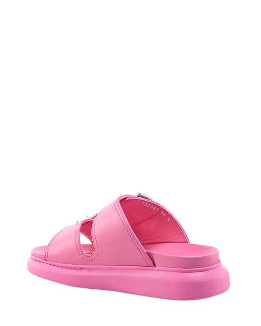 Alexander McQueen Pink Sliders