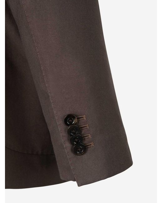 Boglioli Brown Cashmere Flowy Blazer for men