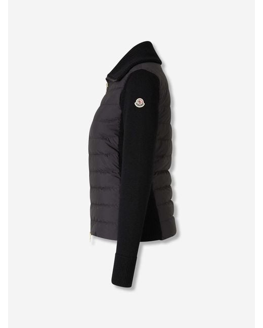 Moncler Black Padded Zip Cardigan