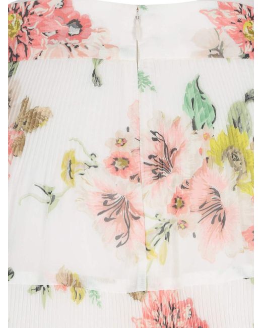 Zimmermann White Floral Print Matchmaker Midi Skirt