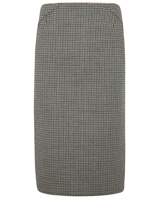 N°21 Gray Micro Galles Pencil Skirt Clothing