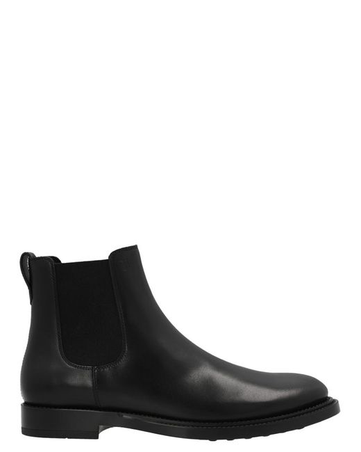 Tod's Black Chelsea Boots for men