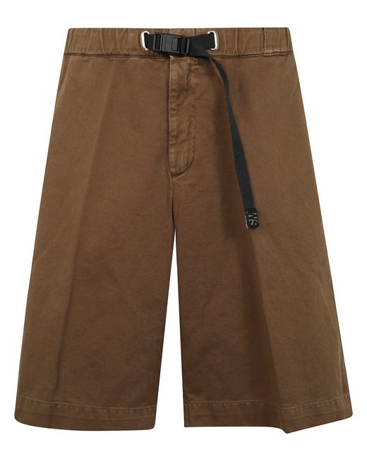 White Sand Brown Long Trousers for men