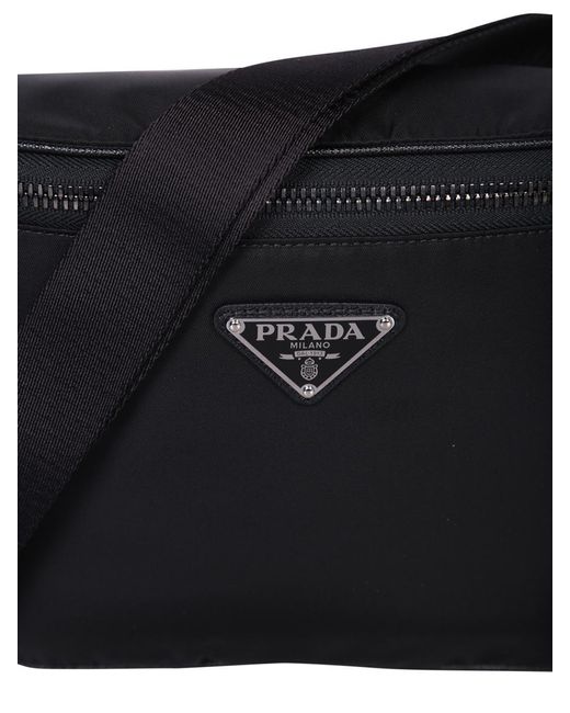 Prada Black Belt Bags for men