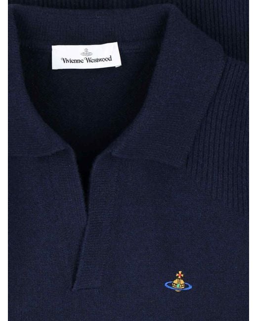 Vivienne Westwood Blue Orb Sweater for men