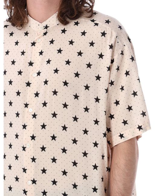 Balmain Natural Star Print Shirt for men