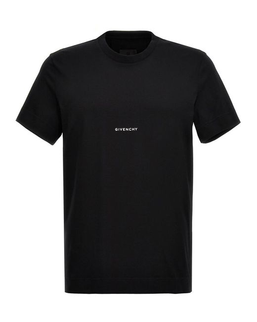 Givenchy Black Logo Print T-Shirt for men