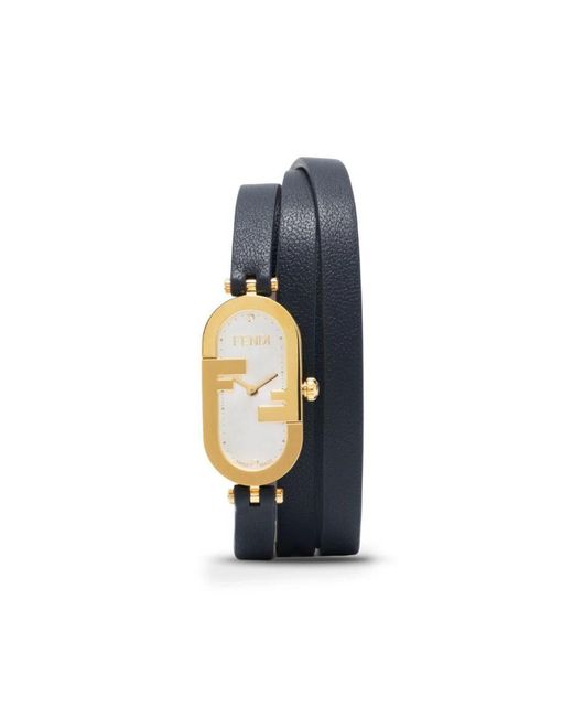 Fendi Blue Clock O`lock Vertical Accessories