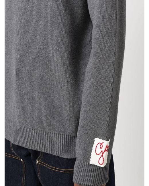 Golden Goose Deluxe Brand Gray Sweaters for men