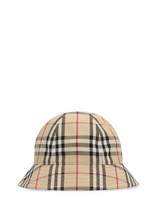 Burberry Natural Stitched Profile Unlined Hats