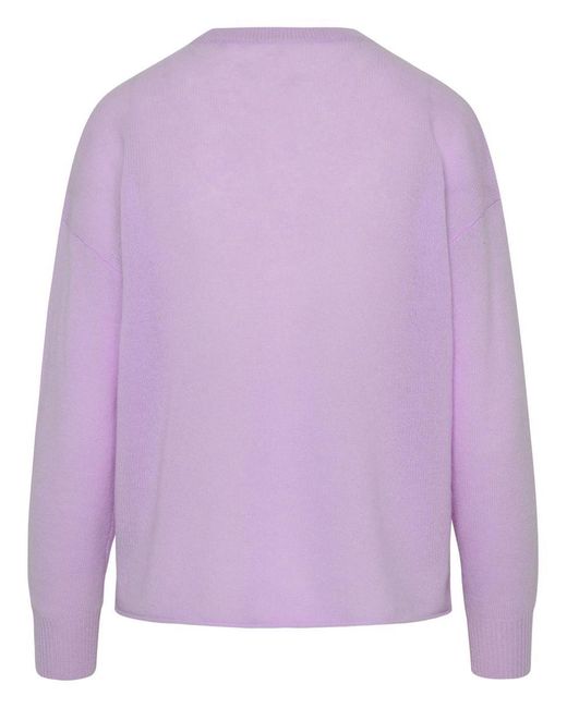 360cashmere Purple Elaine Lilac Cashmere Sweater