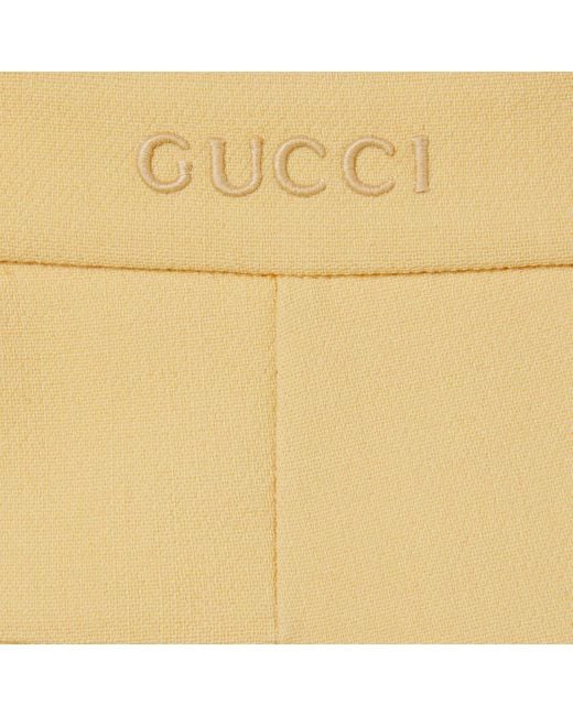 Gucci Yellow Chic Trousers
