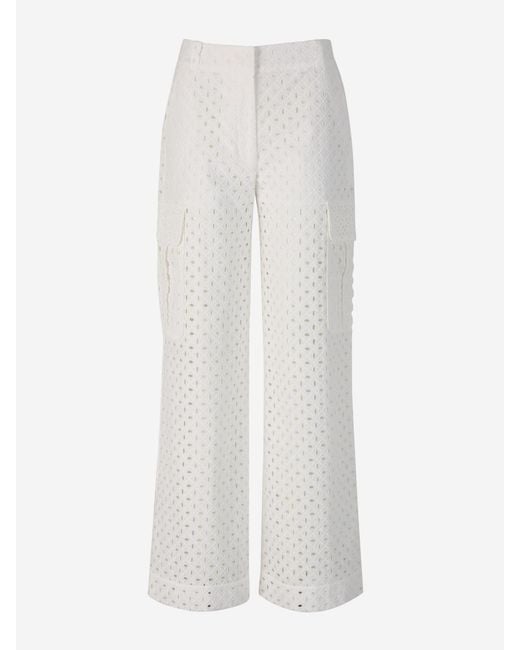Zimmermann White Matchmaker Cargo Pants