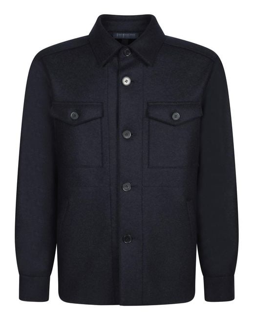 Harris Wharf London Men's Blue Shirts